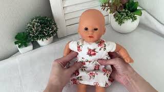 Reborn doll clothes corolle doll dress pattern [upl. by Aysan23]