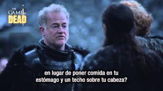 ESCENA ELIMINADA  Season5 Ser Alliser Thorne y Tormund Subtitulado [upl. by Geordie]