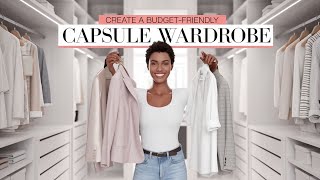 How to Create a BudgetFriendly Capsule Wardrobe Style on a Shoestring [upl. by Noyrb548]