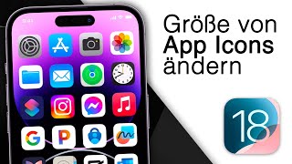 iPhone App Icons größer oder kleiner machen iOS 18 Update [upl. by Adnert110]