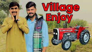 village me enjoy Kiya 🥰🥰 tractor b chalaya 🚜🚜🚜🚜🚜🚜 [upl. by Hut963]