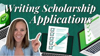 How to Write an Application for a Scholarship [upl. by Loriner]