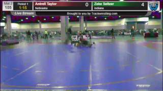 1246 Schoolboy 105 Antrell Taylor Nebraska vs Zeke Seltzer Indiana 8571841104 [upl. by Brina9]