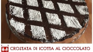 CROSTATA DI RICOTTA E CIOCCOLATO  Ricetta Facile con Pasta Frolla Senza Burro Dolci 2CK [upl. by Philpot]