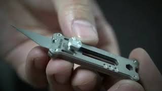 MecArmy EK12 Mini Titanium Keychain Utility Knife [upl. by Balliett]