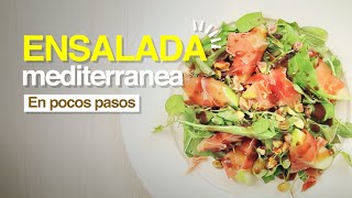 Prepara muy fácilmente una ensalada mediterránea [upl. by Asyle]