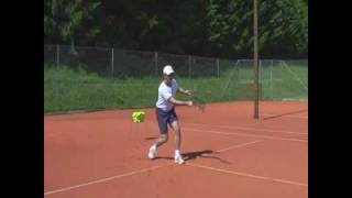 How To Warm Up For Tennis On Mini Court [upl. by Descombes464]