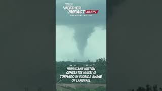 Massive tornado spawns from Hurricane Milton [upl. by Nylear]