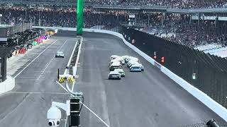 Final 2 laps of 2024 Brickyard 400 from grandstands [upl. by Frechette435]