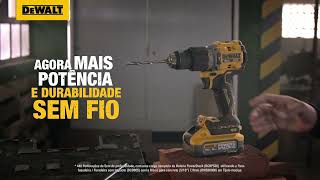 ParafusadeiraFuradeira de Impacto Sem Fio DEWALT DCD805 e Bateria POWERSTACK DCBP520 [upl. by Ahsinom]