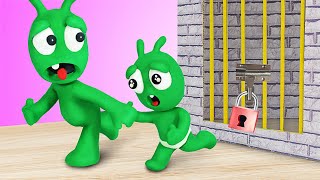 Pea Pea Helps Brother Get Out of Escape Room  Pea Pea World  Cartoon for kids [upl. by Htiel]