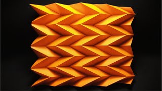 Teselado de Herringbone  Tutorial de Origami [upl. by Arriec712]