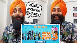 REACTION on Chal Mera Putt 3 Trailer  Amrinder Gill  Simi Chahal  Sanmeet Singh [upl. by Anen230]