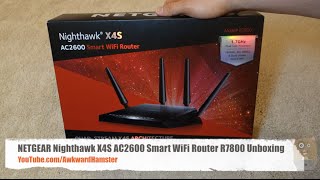 NETGEAR Nighthawk X4S AC2600 Smart WiFi Router R7800 Unboxing [upl. by Oballa]