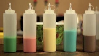 How to make different colours pancake mix for pancake art [upl. by Kado983]