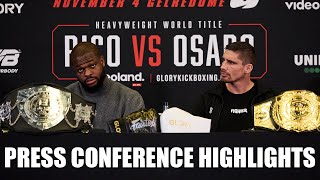 COLLISION 6 Rico Verhoeven vs Cookie Osaro PreFight Press Conference Highlights [upl. by Ahsiyk]