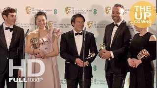 Free Solo Best Documentary at BAFTAs 2019 with Jimmy Chin Alex Honnold Elizabeth Chai Vasarhelyi [upl. by Roban455]