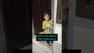 Activity to enhance fine motor skills🤗activity kavyabattu finemotorskills cognition shorts [upl. by Kwang]