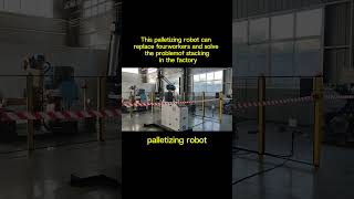 This palletizing robot can replace four workers robotization mobilerobots industrialrobots [upl. by Phineas]