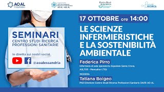 Seminario Centro Studi Professioni Sanitarie scienze infermieristiche e sostenibilità ambientale [upl. by Amara328]