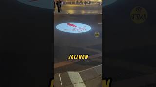 ZebraCross di Cina Pake PROYEKTOR❗😲 videoshort jalan keren [upl. by Williamsen]