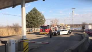 Officer Gratz Funeral leaving Grosse Ile on 2192016 [upl. by Incrocci]