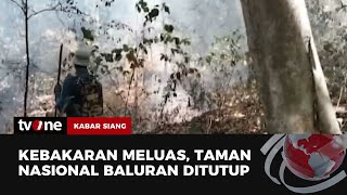 Api Kebakaran Meluas Aktivitas di Taman Nasional Dihentikan  Kabar Siang tvOne [upl. by Cartie648]