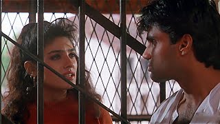 Suniel Shetty को हुई जेल बीवी के खून का बदला लेने के कारण  Mohra Action Scene  Raveena Tandon [upl. by Winsor]