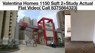 Valentia Homes 1150 Sqft 2Study Actual Flat Video Sector 1Greater Noida West Call 8375864323 [upl. by Stila955]