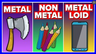 Metals Nonmetals and Metalloids [upl. by Gnous]