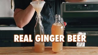 3 Ingredient Homemade Fermented Ginger Beer [upl. by Tloh598]