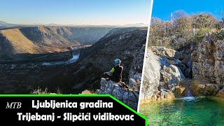 MTB Ljubljenica gradina Trijebanj Slipčići vidikovac [upl. by Arocahs]