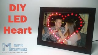 DIY LED Heart Photo Frame  Arduino Project [upl. by Gasperoni]