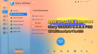 Pembaruan Baru Glary Utilities 6508 PRO 2024 Software Meningkatkan Kinerja Komputer PC [upl. by Alhan769]