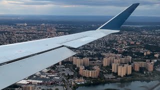 Early morning arrival at New YorkLaGuardia LGA from Portland ME PWM on a Delta CRJ900 N335PQ [upl. by Etnelav]