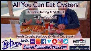 Stingaree Restaurant Crystal Beach Texas Fresh Caught Seafood and Holiday Hours [upl. by Ttocs926]