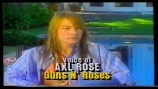 Axl Rose 1990 MTV Phone Interview [upl. by Jay252]