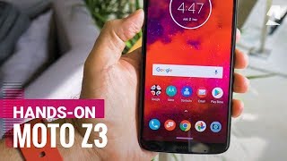 Moto Z3 unboxing and handson [upl. by Bibbie]