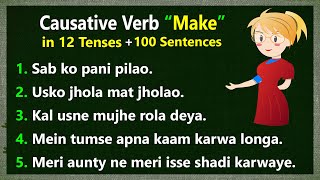 causative verb  causatives  causative verb examples  causative verb make  causative make [upl. by Adelind]