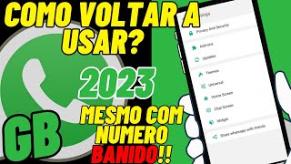 COMO VOLTAR A USAR O WHATSAPP GB  RESOLVER ERRO DO WHATSAPP GB MESMO COM NÚMERO BANIDO [upl. by Gerson]