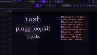 FREE LOOPKIT PLUGG LOOP KIT  quotRUSHquot Mexikodro Stoopidxool Brocasito Kashdami Jaydes [upl. by Balbinder]