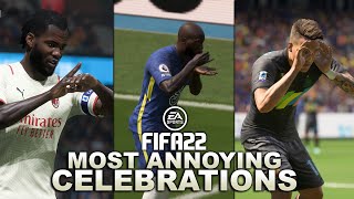 FIFA 22 MOST ANNOYING CELEBRATIONS [upl. by Htezil]