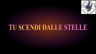 Karaoke CANZONE NATALIZIA TU SCENDI DALLE STELLE 4 semitoni KaraokeAQUILABLUBYSALVO [upl. by Oelak]