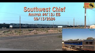 Amtrak 4 12 Southwest Chief 8151 x 9 Surfliner Sequoia Grove  09132024 [upl. by Mairb]