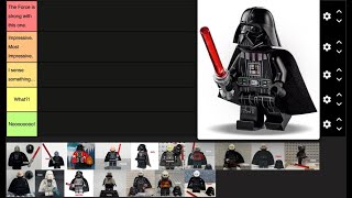 Darth Vader Minifigure Tier Ranking [upl. by Dasi]