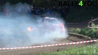 Van Woensel on Fire  Rallye du CondrozHuy 2014 HD [upl. by Mose]