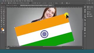 26 January 2024 Happy Republic Day Photoshop Tutorials in Hindi [upl. by Aimit]