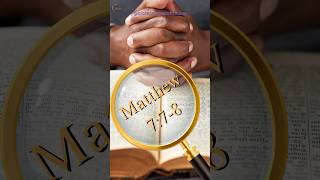 Ask Seek Knock  God Will Answer  Matthew 778 bibleverse [upl. by Reger]