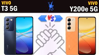 Vivo T3 5G vs Vivo Y200e 5G Full phone specs comparison [upl. by Lirbaj]