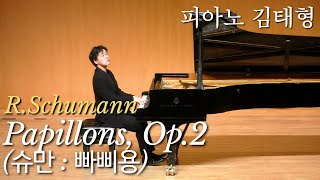 RSchumann  Papillons Op2슈만  빠삐용  피아노 김태형 [upl. by Fullerton]